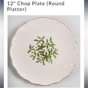 Lenox Holiday Chop Plate
